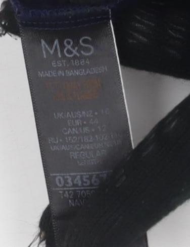 Marks and Spencer Women's Navy T-Shirt Dress Size 16
