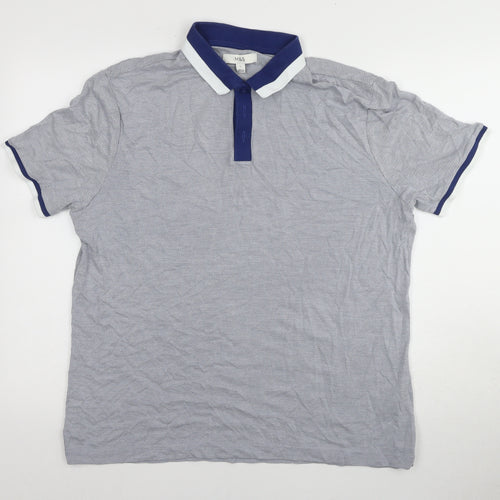 Marks and Spencer Men's Multicoloured L Polo