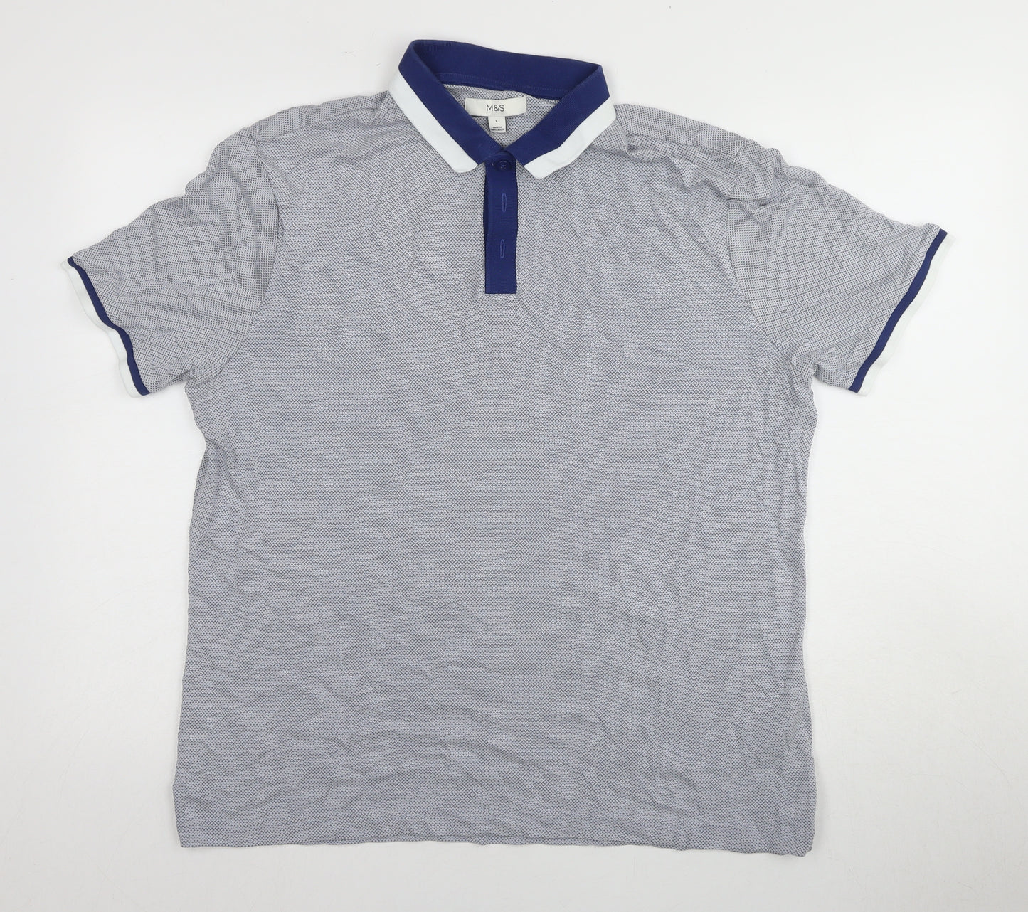 Marks and Spencer Men's Multicoloured L Polo