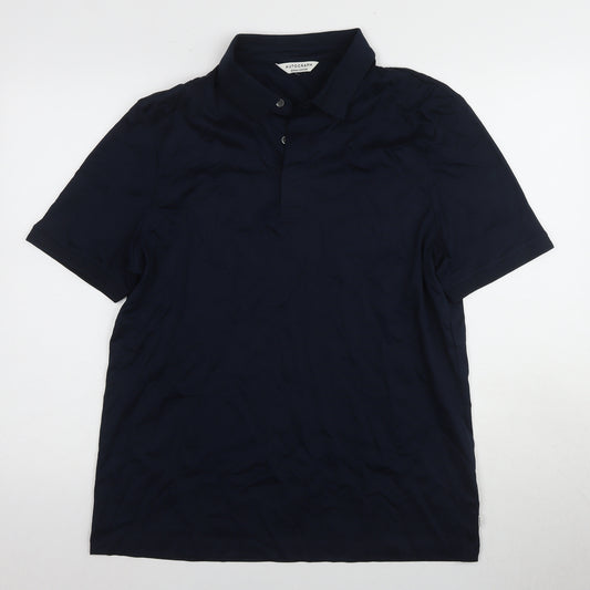 Marks and Spencer Men's Blue Polo, XL, Short Sleeve