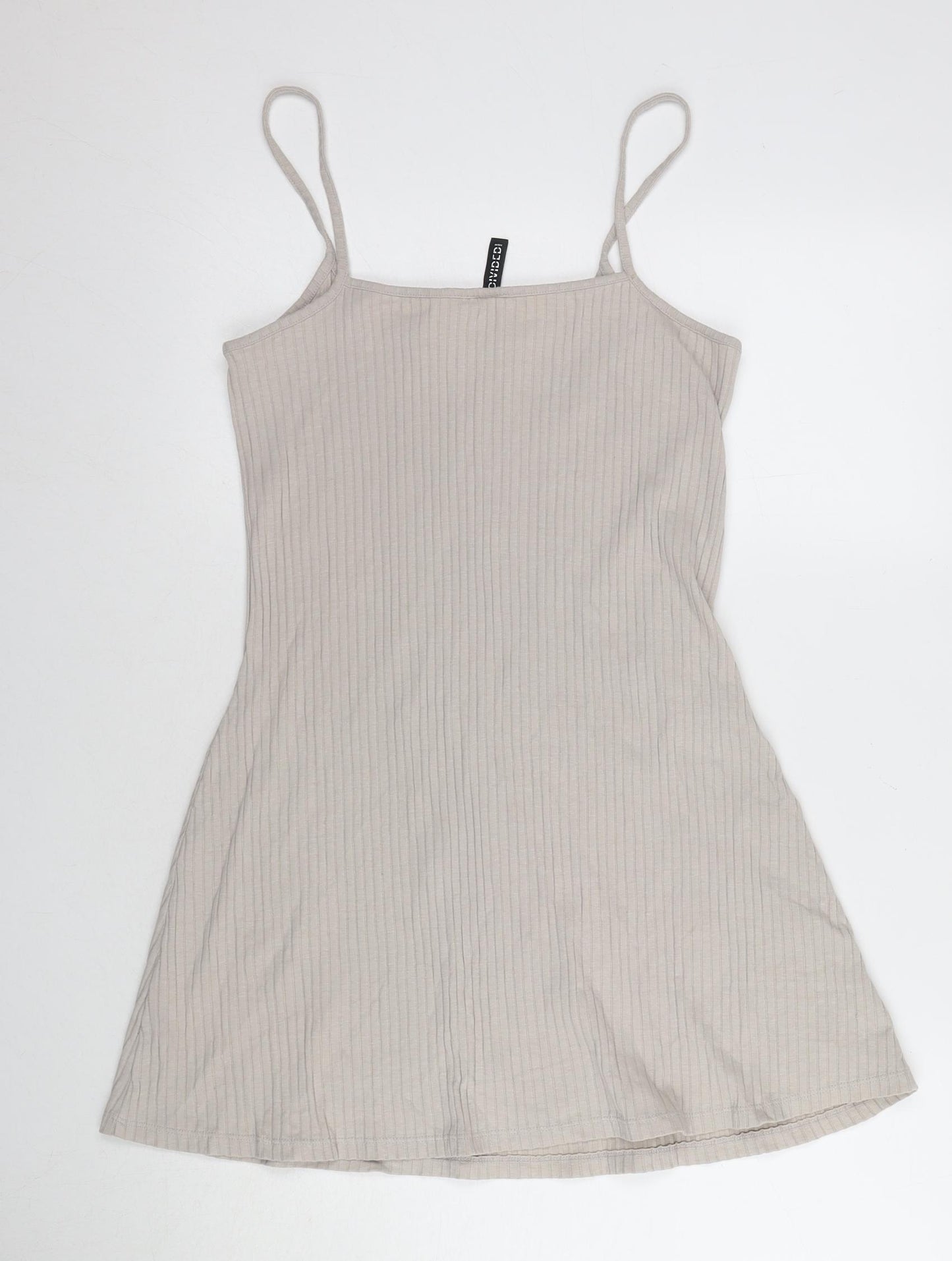 H&M Women's Beige Slip Dress Size M/Scoop Neck