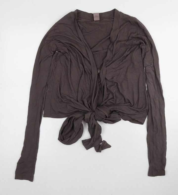 Out of Xile Men's Brown Silk Long Sleeve T-Shirt