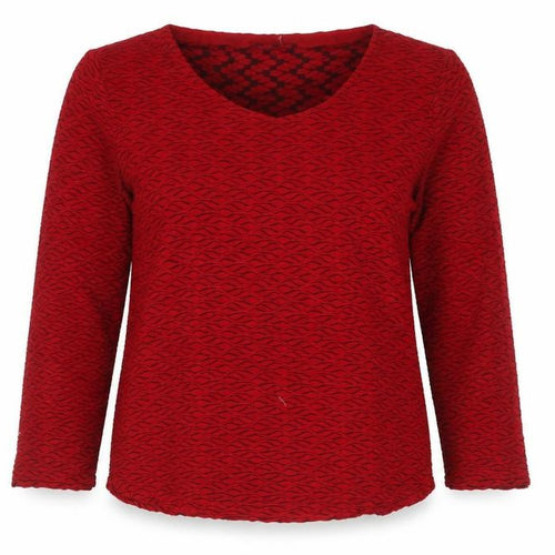 Marks and Spencer Red Long Sleeve Jersey T-Shirt UK 8
