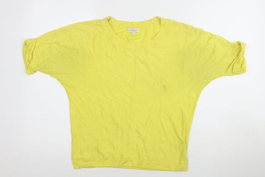 Monsoon Women's Yellow M Crew Neck T-Shirt