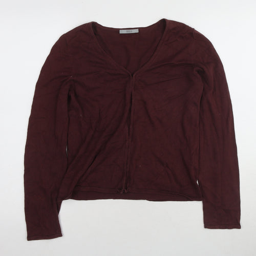 Marks and Spencer Women's Red Cardigan Size 12 V-Neck