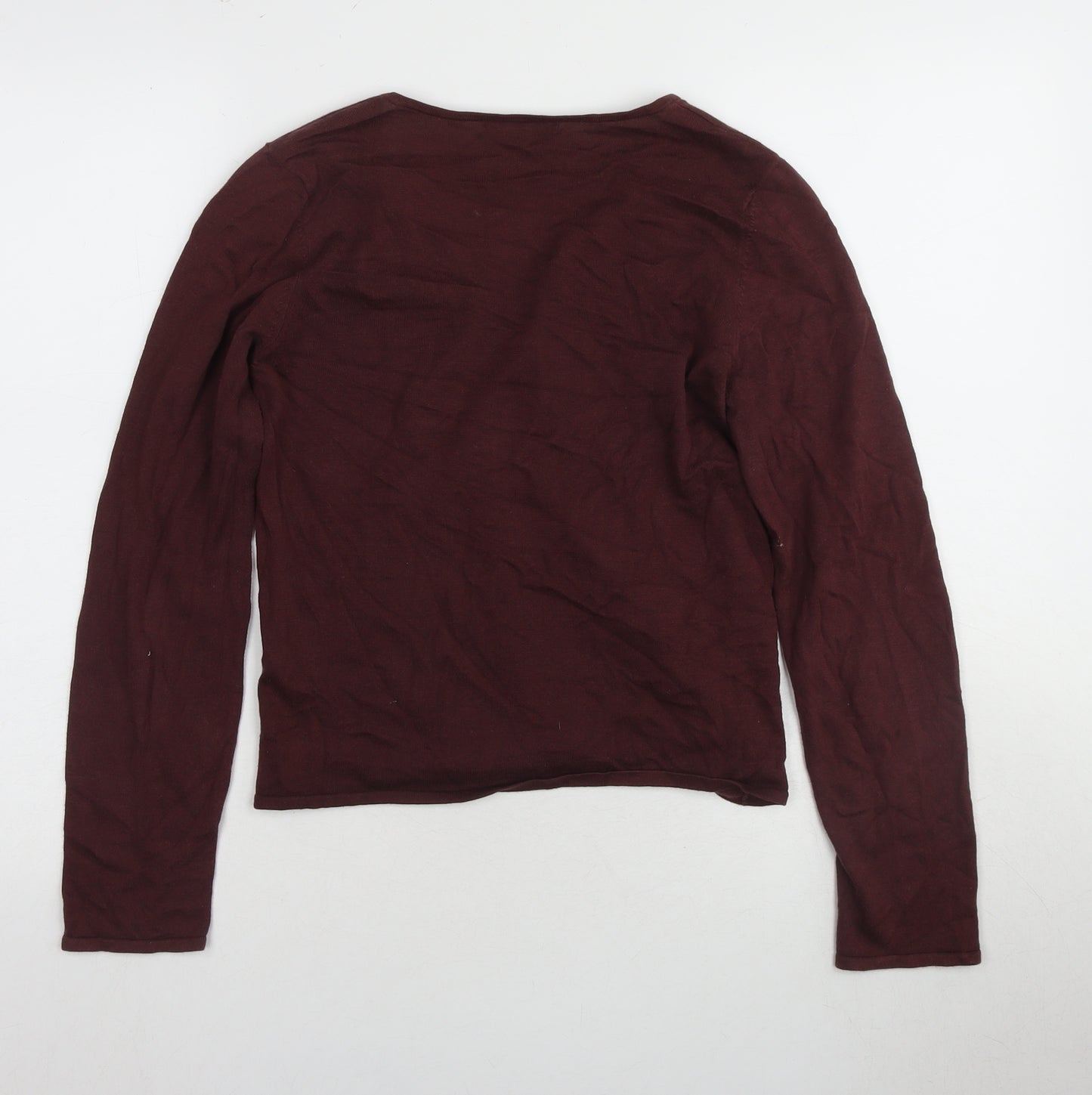 Marks and Spencer Women's Red Cardigan Size 12 V-Neck