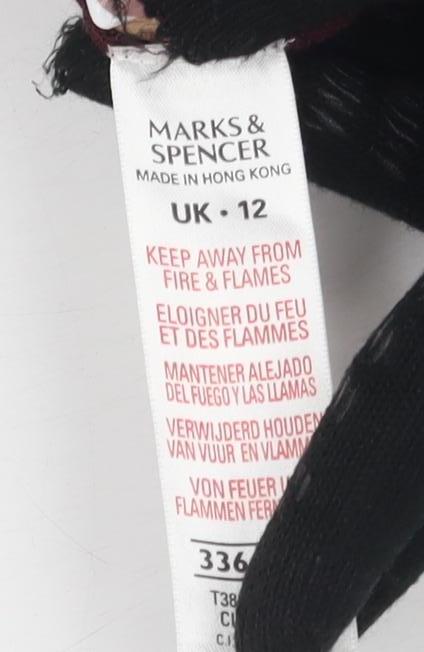 Marks and Spencer Women's Red Cardigan Size 12 V-Neck