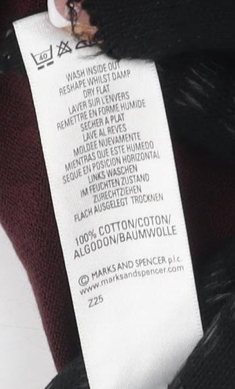 Marks and Spencer Women's Red Cardigan Size 12 V-Neck