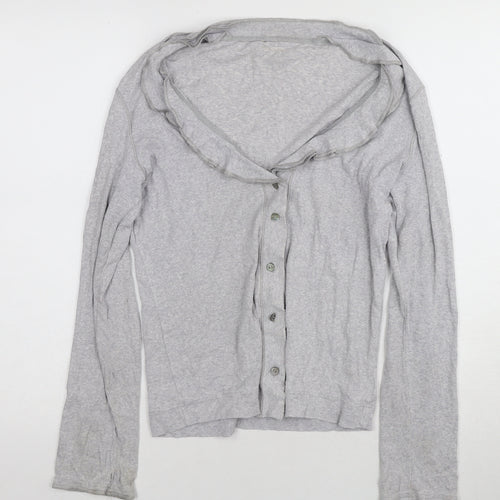 Marc Cain Women's Grey Cardigan Size 16 Button Detail