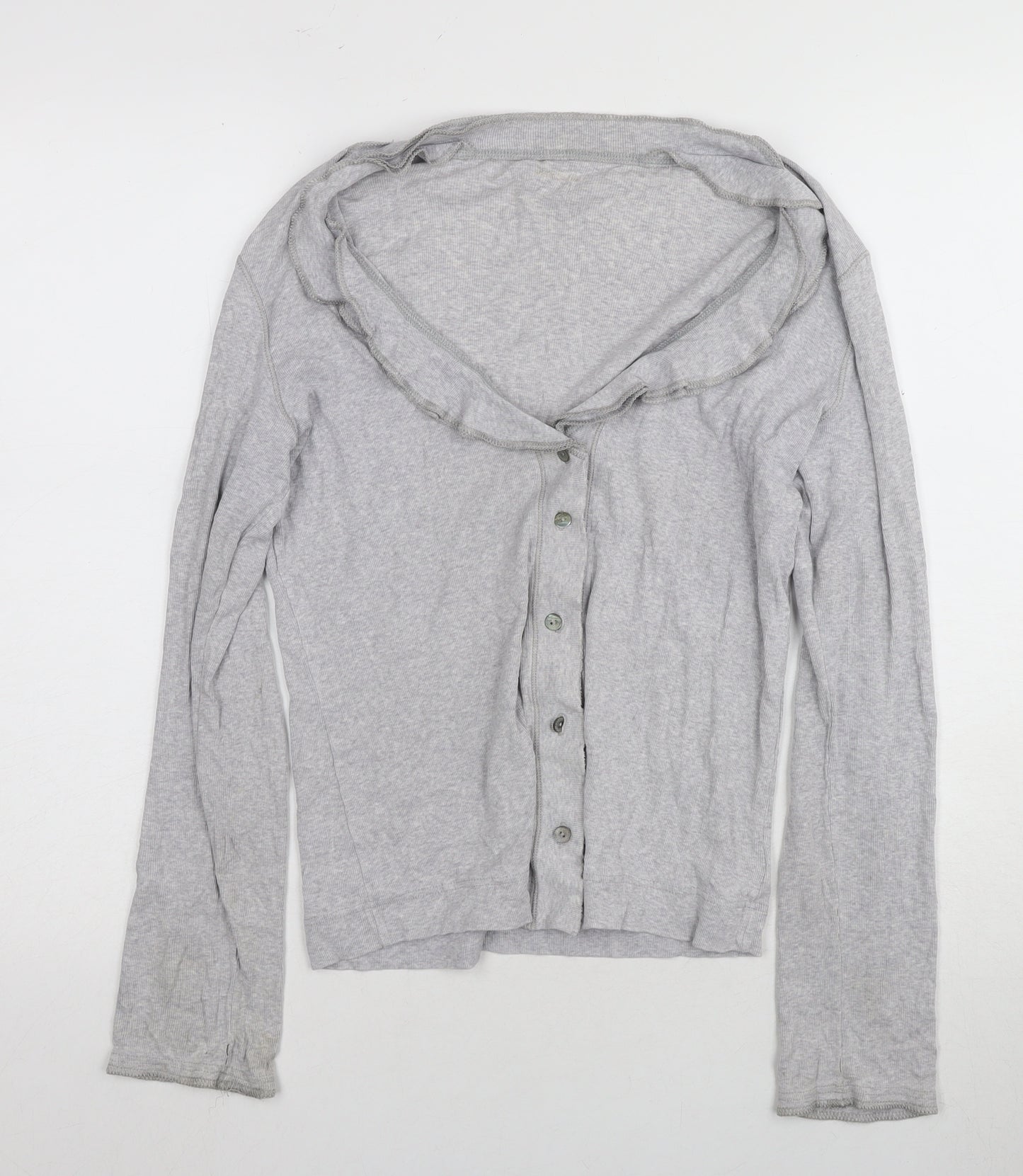 Marc Cain Women's Grey Cardigan Size 16 Button Detail