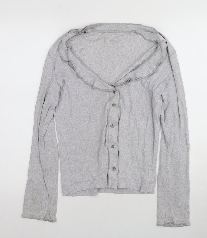 Marc Cain Women's Grey Cardigan Size 16 Button Detail