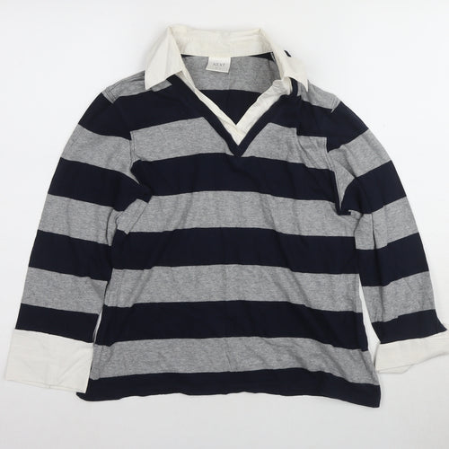 Next Women's Multicoloured Striped Button-Up Shirt