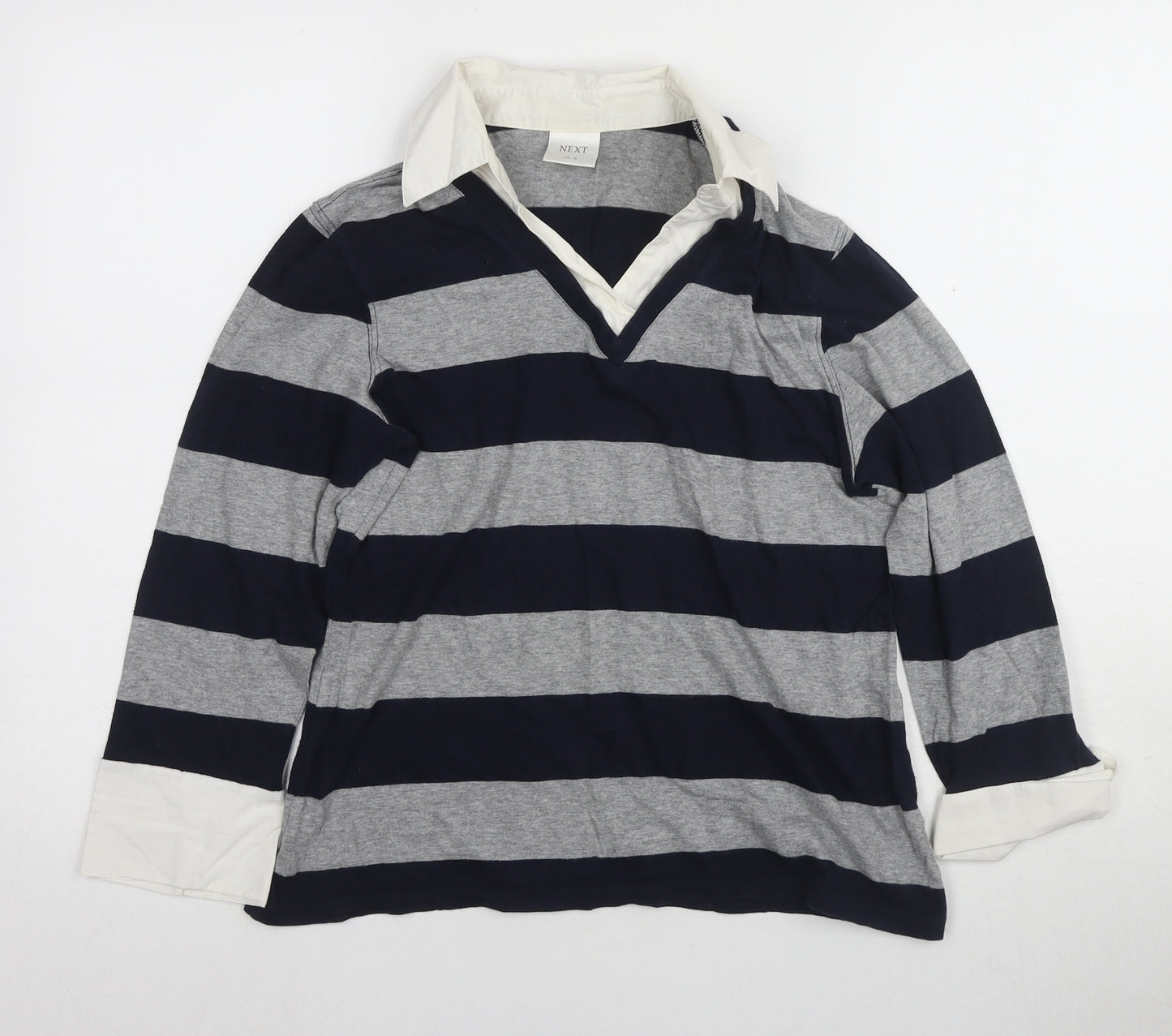 Next Women's Multicoloured Striped Button-Up Shirt