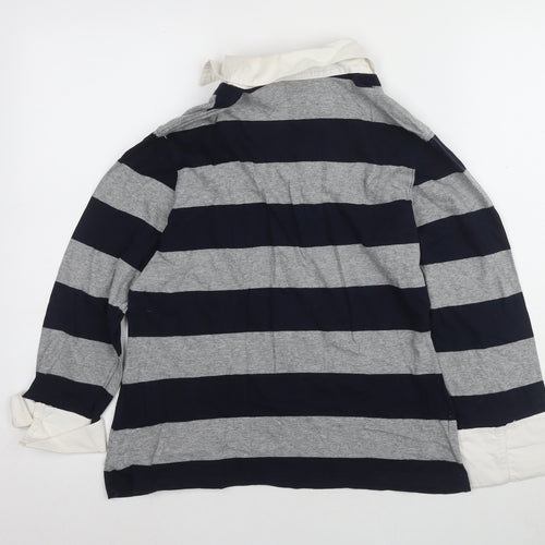 Next Women's Multicoloured Striped Button-Up Shirt