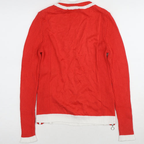 Marks and Spencer Red Women's Size 10 Ringer Jersey