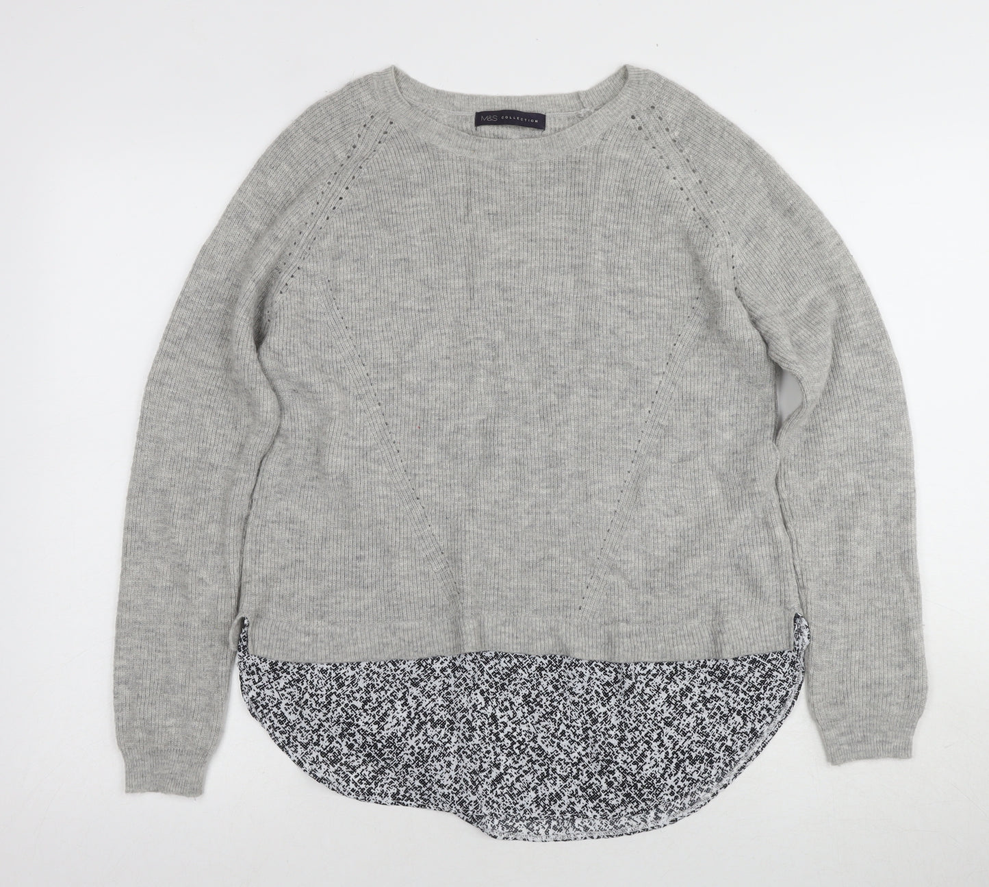 Marks and Spencer Women's Grey Pullover Jumper Size 14