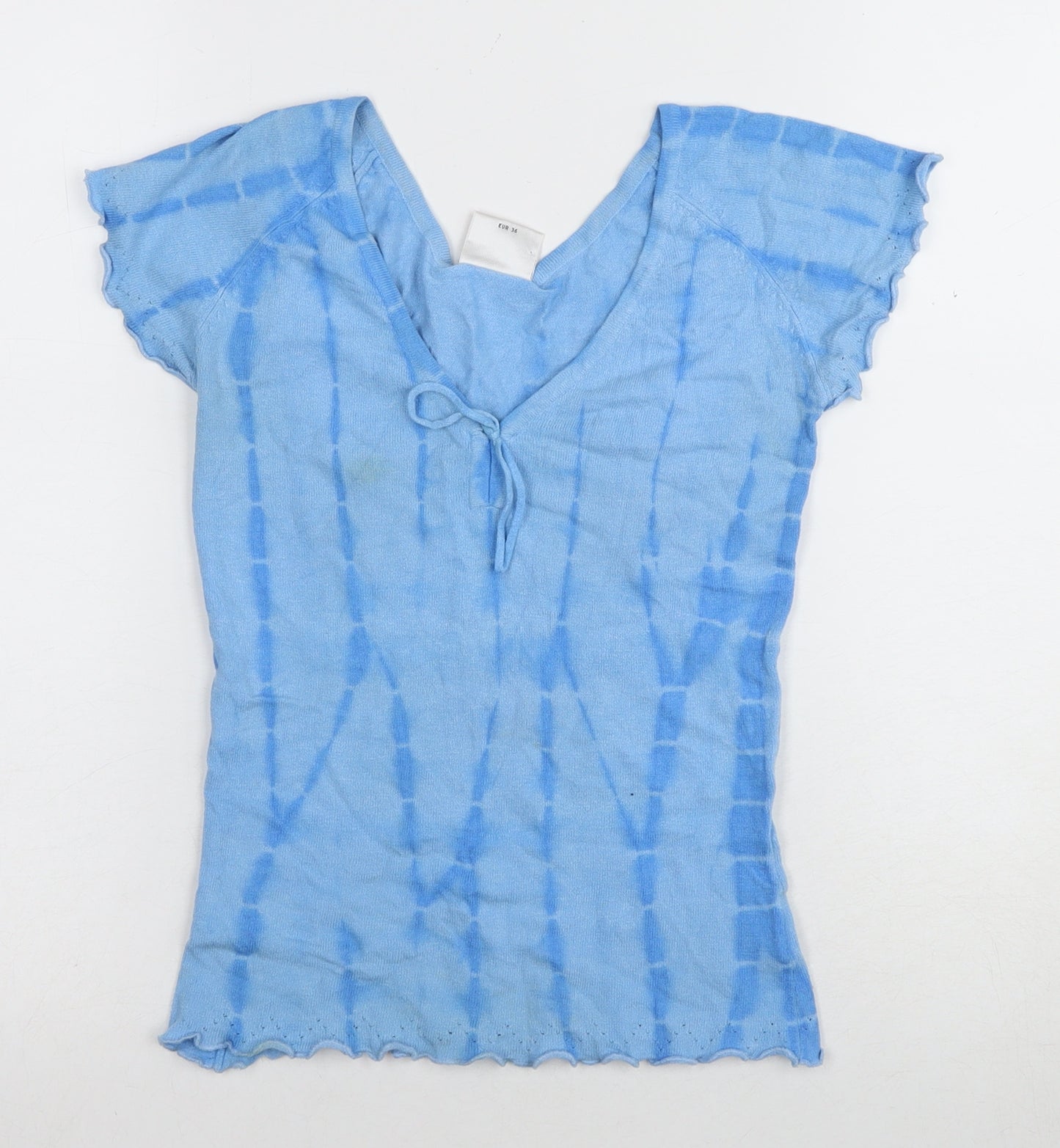 Next Women's Blue Striped Short Sleeve T-Shirt