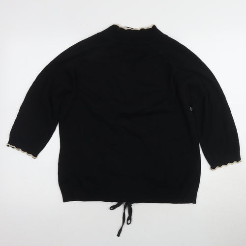 Per Una Women's Black Kimono Style Top Size 14