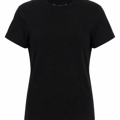 Marks and Spencer Women's Black Crew Neck T-Shirt Size 12