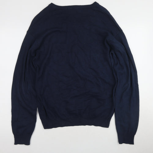 Cotton Valley Men's Blue V-Neck Pullover Jumper M