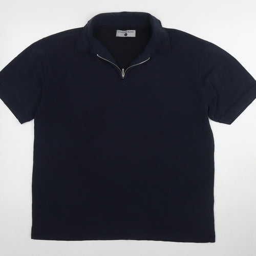 Jonathan Adams Men's Blue Polo Shirt Size 12 Short Sleeve