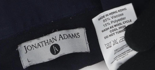 Jonathan Adams Men's Blue Polo Shirt Size 12 Short Sleeve