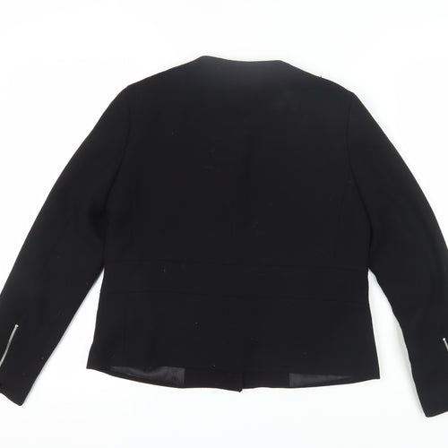 Zara Women's Black Blazer Size 8 Regular