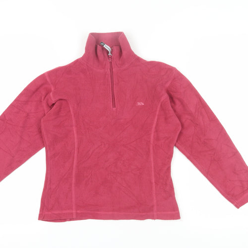 Trespass Girls Red Fleece Pullover Sweatshirt 11 Years