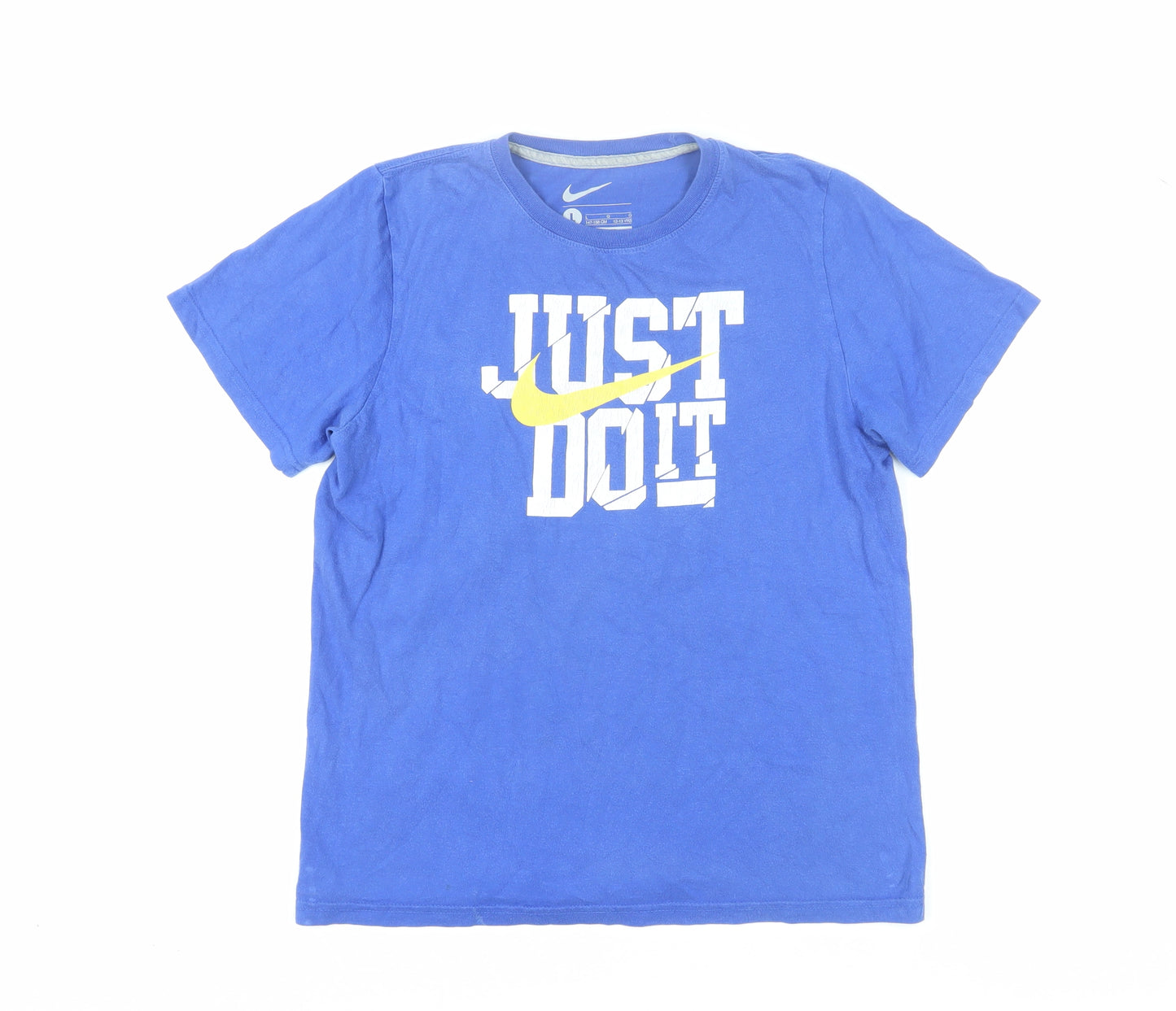 Nike Boys Blue Graphic Print T-Shirt L