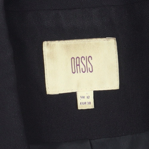 Oasis Women's Black Blazer - UK 12, Regular Fit