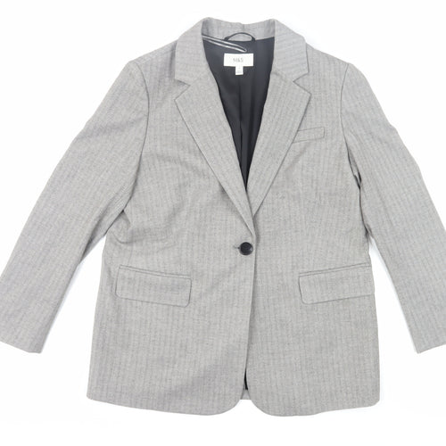 Marks and Spencer Womens Grey Size 12 Suit Jacket