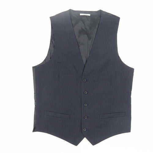 Marks and Spencer Men's Blue Suit Waistcoat Size 38R