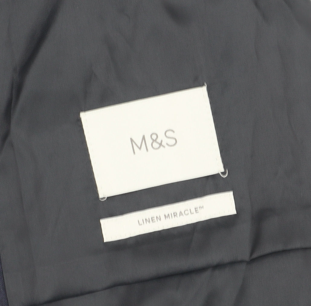 Marks and Spencer Men's Blue Suit Waistcoat Size 38R