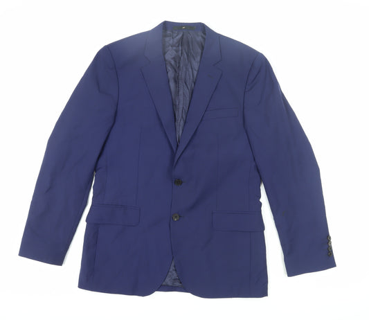 Jaeger Men's Blue Suit Jacket 40R Regular Fit