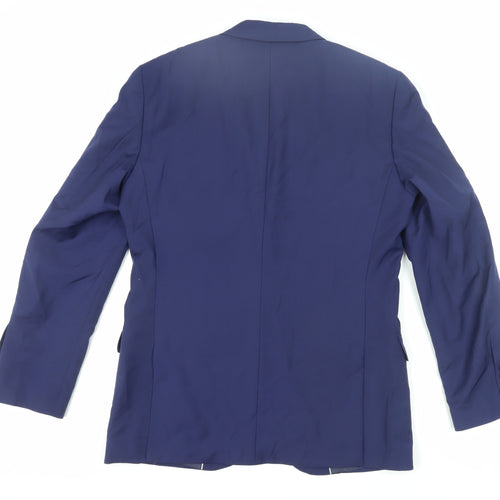 Jaeger Men's Blue Suit Jacket 40R Regular Fit