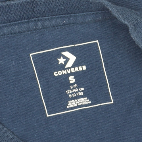 Converse Boys Blue T-Shirt Graphic Logo S