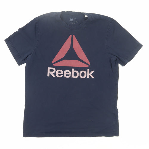 Reebok Men's Blue Medium Logo T-Shirt