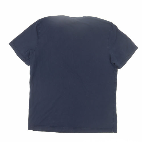 Reebok Men's Blue Medium Logo T-Shirt