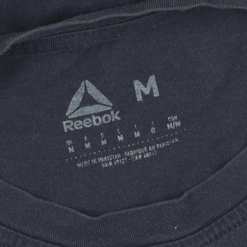 Reebok Men's Blue Medium Logo T-Shirt
