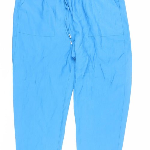Marks and Spencer Women's Blue Jogger Trousers, Size 18