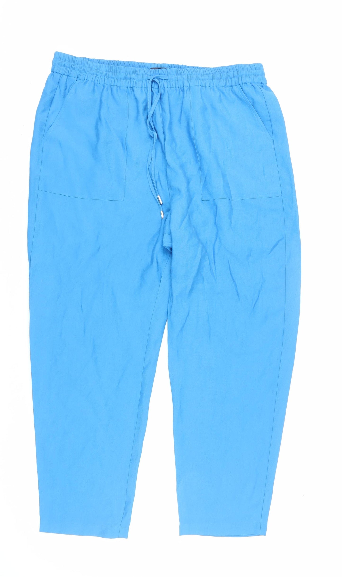 Marks and Spencer Women's Blue Jogger Trousers, Size 18