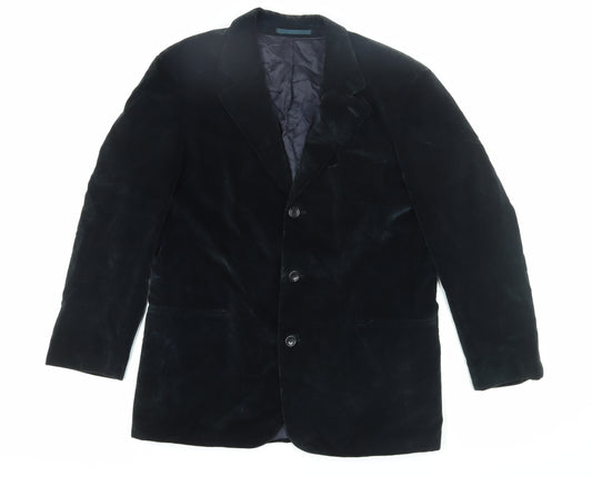 Hugo Boss Men's Black Velvet Blazer Size 42R