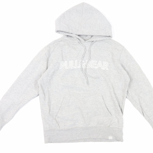 Pull&Bear Grey Unisex Hoodie 12