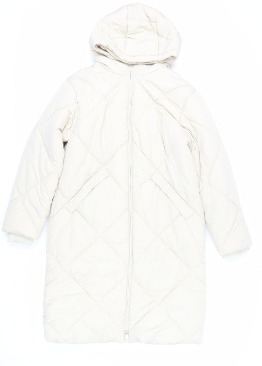 Marks and Spencer Women's Ivory Puffer Coat Size 12