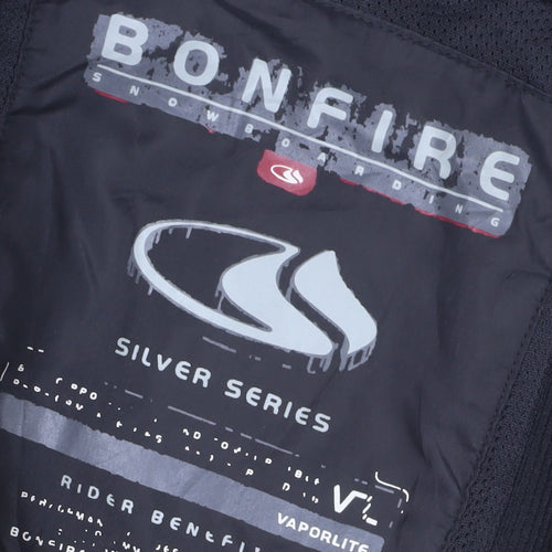 Bonfire Men's White Medium Puffer Jacket
