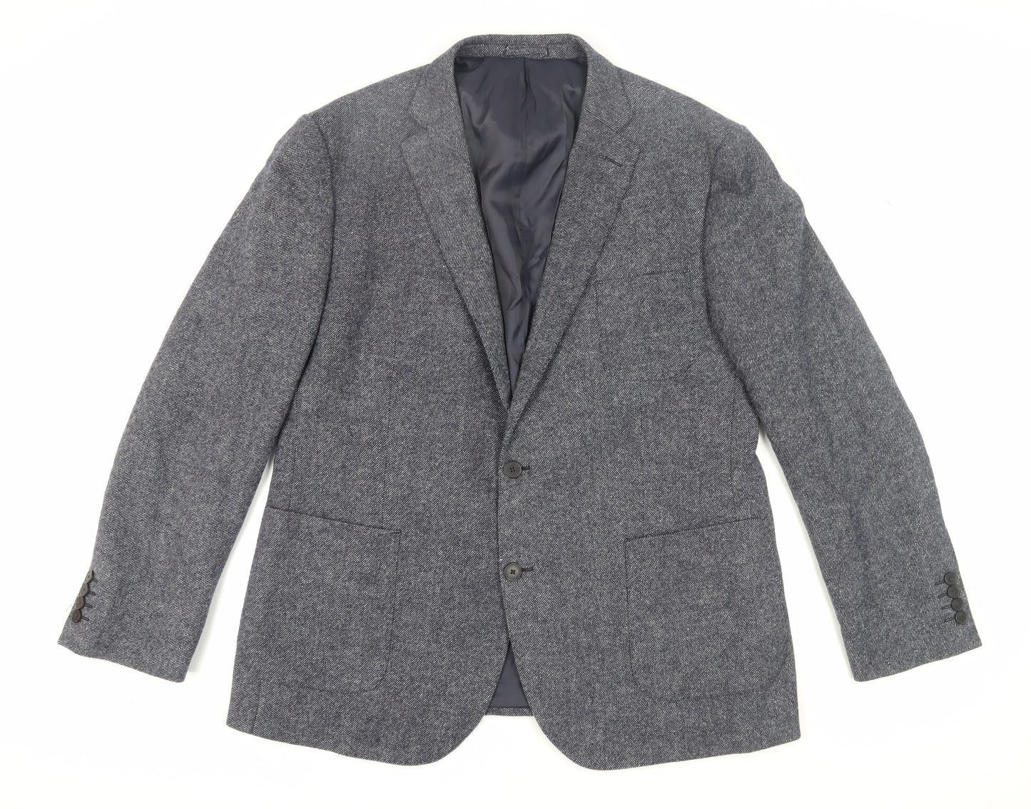 John Lewis Grey Men's Blazer, Size 46R, Regular Fit