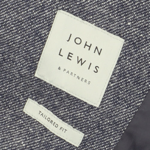 John Lewis Grey Men's Blazer, Size 46R, Regular Fit