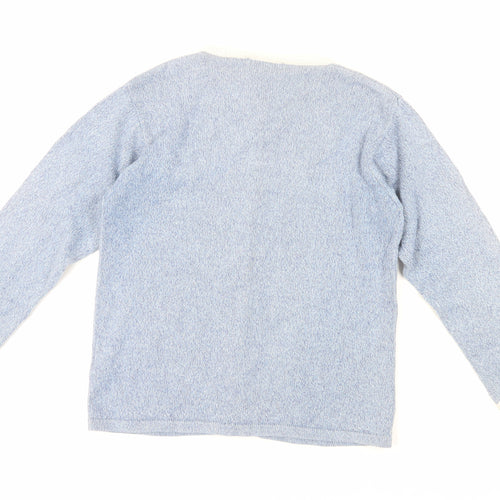 Jumpe Women's Blue V-Neck Cardigan M