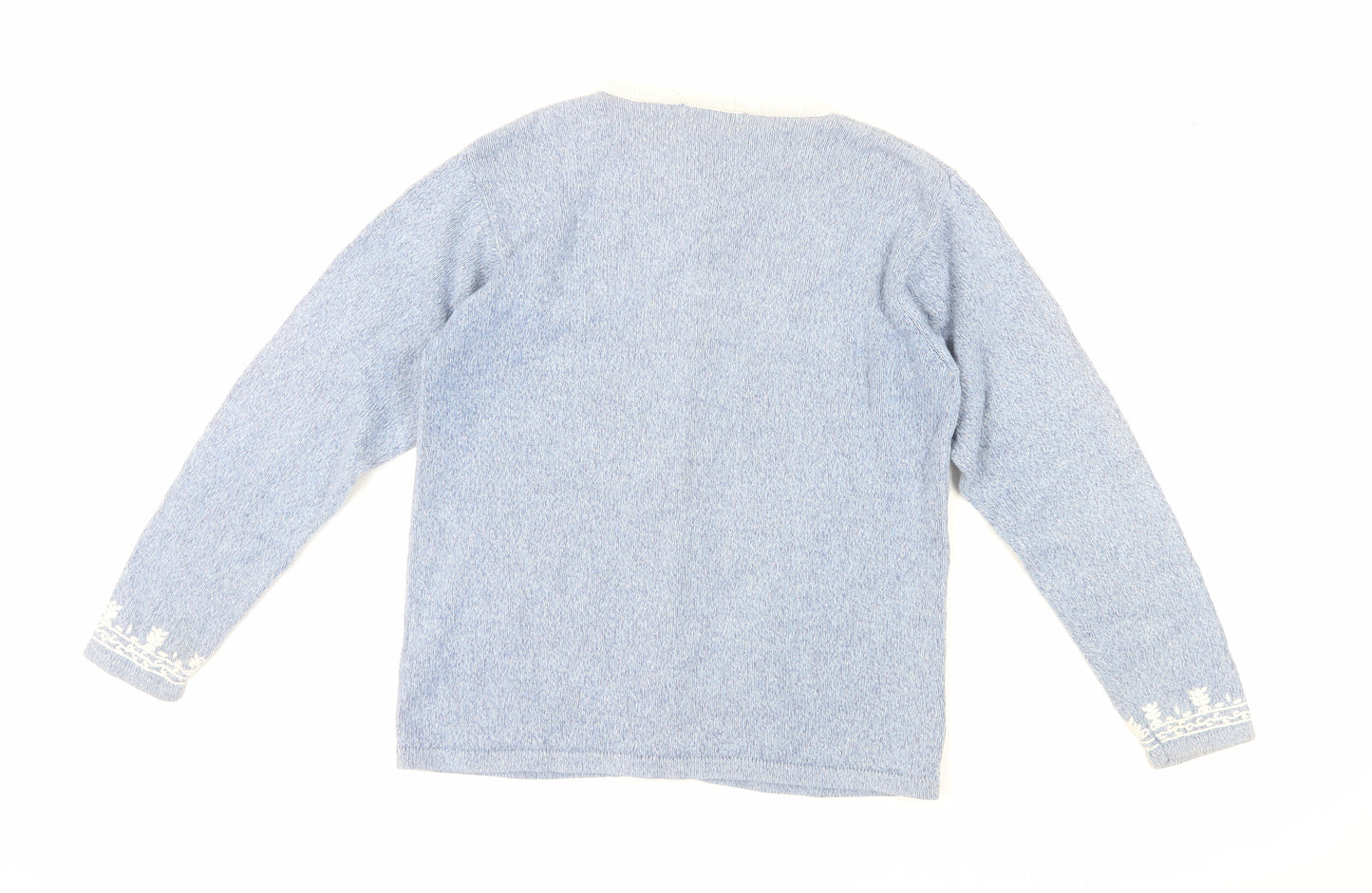 Jumpe Women's Blue V-Neck Cardigan M