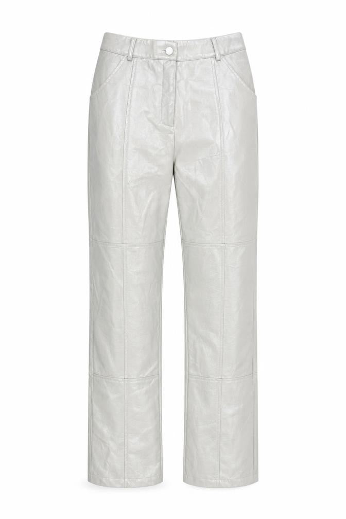 Front view of 4th & Reckless Women's Grey Straight Trousers, size 8